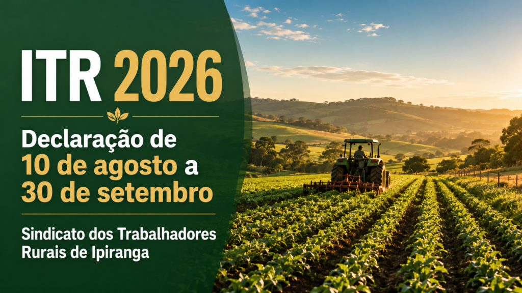 ITR 2026: prazo da declaração de 10 de agosto a 30 de setembro